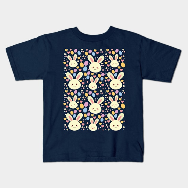 Kawaii Bunny Kids T-Shirt by AnishaCreations